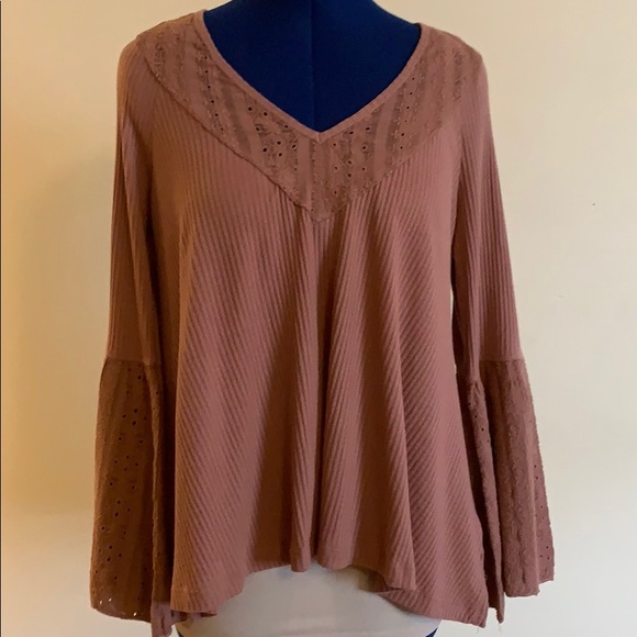 Free People Waffle Knit Top - Picture 1 of 7